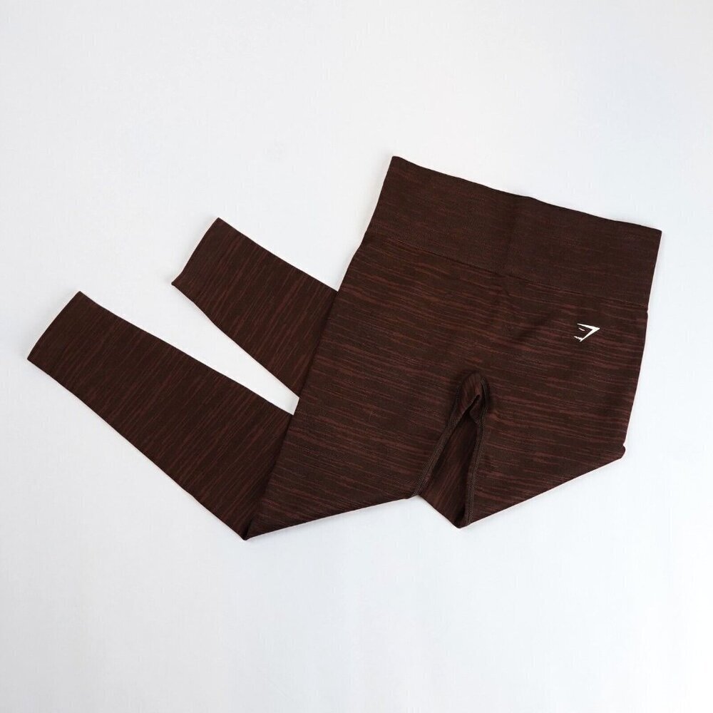 Gymshark Adapt Marl Seamless Leggings Brown - Size Medium - EUC